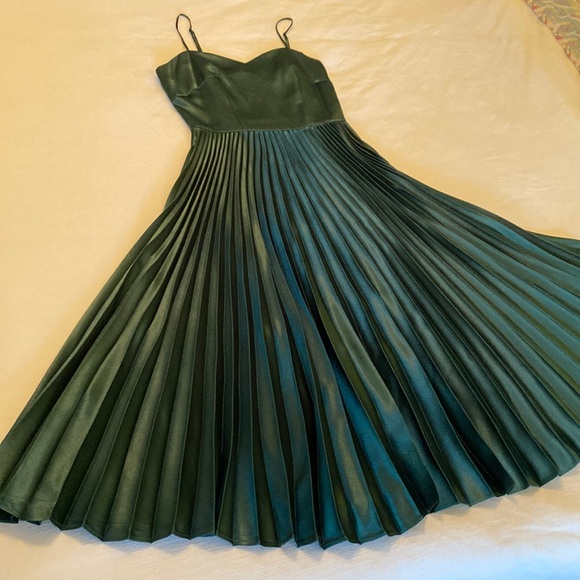 dark blue sequin prom dress A-Line Tulle Sequin Dark Blue Long Prom Dress, Dark Blue Long Formal Dress US 10 / Green